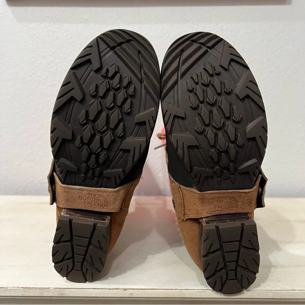 The North Face Brown Leather Lace Up Winter Boots